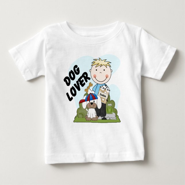 Dog Lover Blonde Boy T shirts and Gifts (Front)