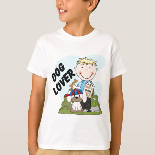 Dog Lover Blonde Boy T shirts and Gifts