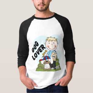Dog Lover Blonde Boy T shirts and Gifts