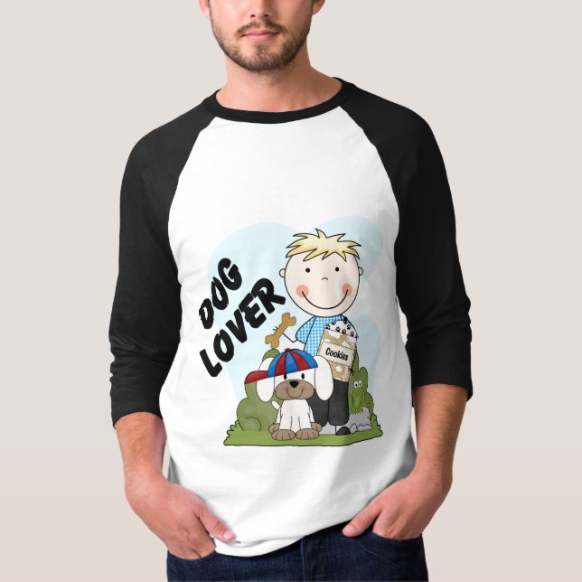 Dog Lover Blonde Boy T shirts and Gifts (Front)