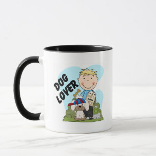 Dog Lover Blonde Boy T shirts and Gifts Mug