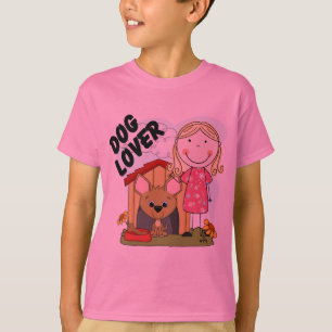Dog Lover Blonde Girl T-shirts and Gifts
