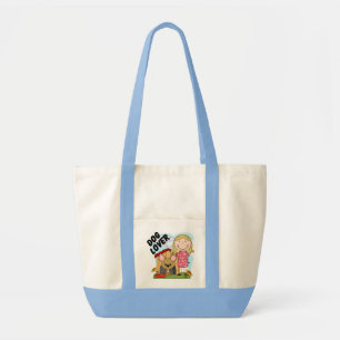 Dog Lover Blonde Girl T-shirts and Gifts Tote Bag
