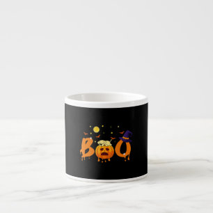 Dog Lover  Boo Halloween Labrador Sleep On Pumpkin Espresso Cup