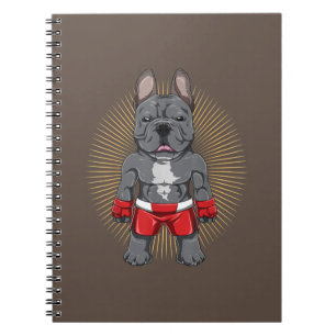 Dog Lover   Brave French Bulldog Fighter Notebook