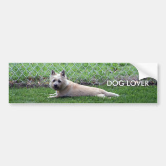 , DOG LOVER BUMPER STICKER