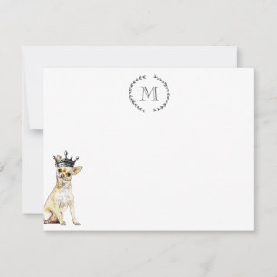 Dog Lover Chihuahua Personalised Royal Card