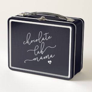 Dog Lover Chocolate Lab Mama Metal Lunch Box