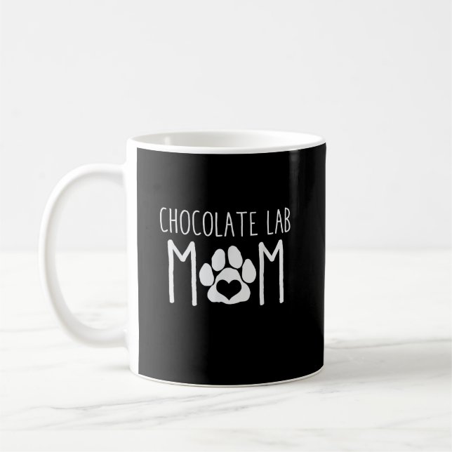 Dog Lover | Chocolate Lab Mum Coffee Mug (Left)