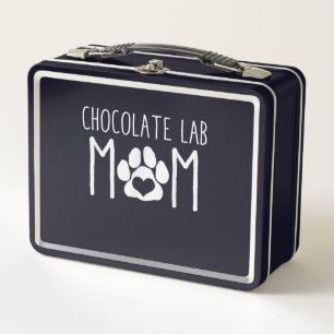 Dog Lover   Chocolate Lab Mum Metal Lunch Box