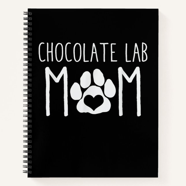 Dog Lover | Chocolate Lab Mum Notebook (Front)