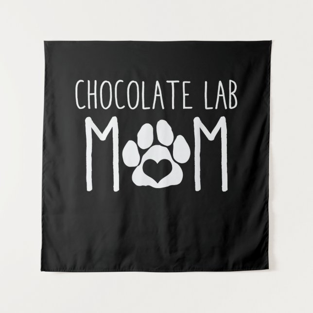 Dog Lover | Chocolate Lab Mum Tapestry (Front)