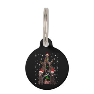 Dog Lover Chocolate Labrador Christmas Tree Pet Tag