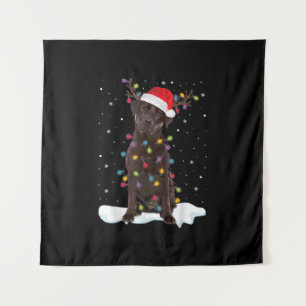 Dog Lover Chocolate Labrador Retriever Christmas Tapestry