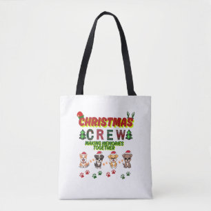 Dog Lover Christmas Family-Christmas crew dogs  Tote Bag