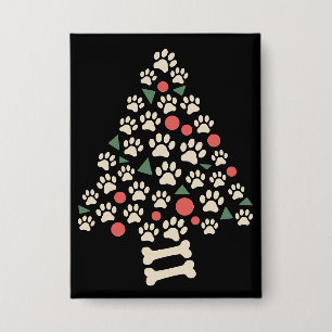 Dog Lover Christmas Paw Tree Paws Holiday Gift