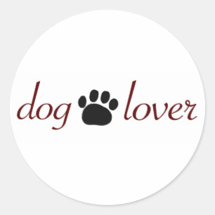 Dog Lover Classic Round Sticker