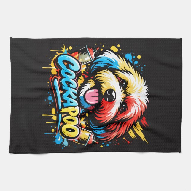 Dog Lover Cockapoo Gift Dog Owner  Tea Towel (Horizontal)