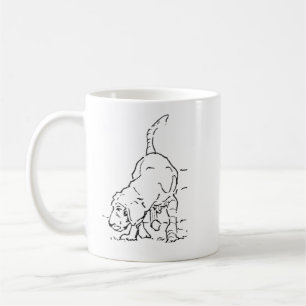 Dog Lover Coffee Mug, Beagle Illustration Mug