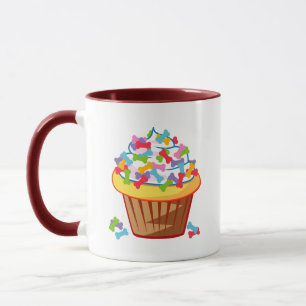 Dog Lover – Cupcake with Dog Bones Mug