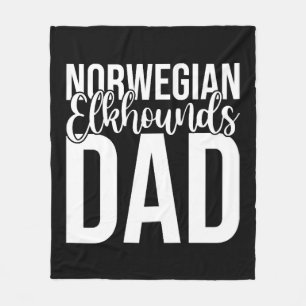 Dog lover dad fleece blanket