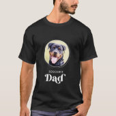 Dog Lover DAD Personalised Cute Puppy Pet Photo T-Shirt (Front)