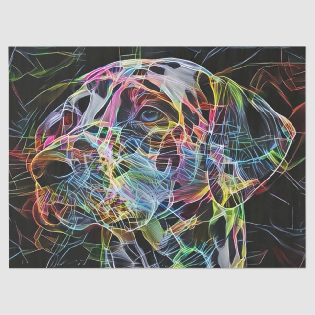 Dog Lover Dogs Aura Tissue Paper (Front)