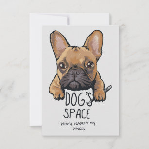 Dog Lover Dogs Privacy Space Thank You Card