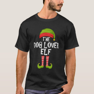 Dog Lover Elf Matching Family Christmas Party Paja T-Shirt