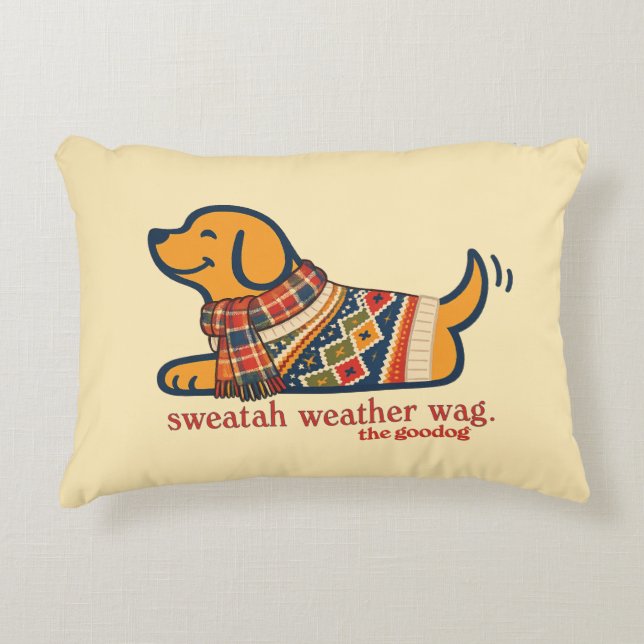 Dog Lover Fall Cosy Decorative Cushion (Front)