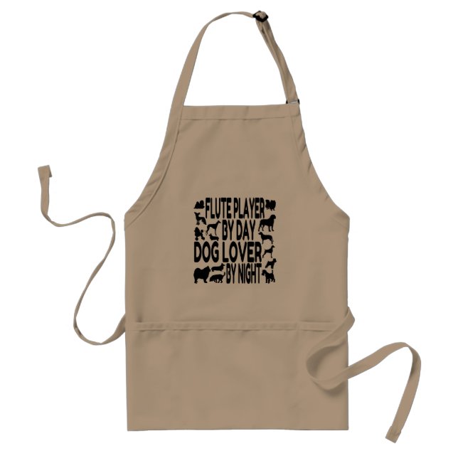 Dog Lover Flute Player Standard Apron (Front)