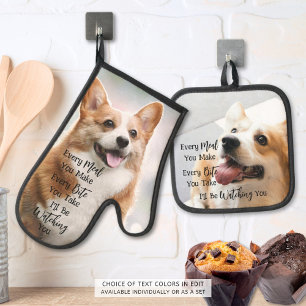 Dog Lover Funny Dog Saying Photo Oven Mitt & Pot Holder Set