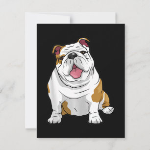 Dog Lover   Funny English Bulldog Puppy Gift Thank You Card