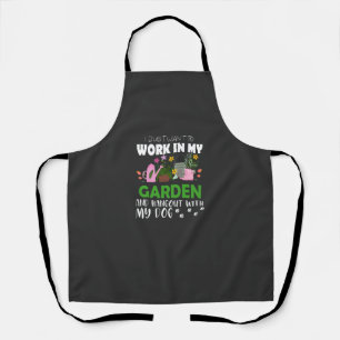 Dog Lover Gardener Garden Pet Plants Gardening Apron