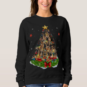 Dog Lover German Shepherd Christmas Tree Xmas Part Sweatshirt