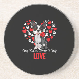 Dog Lover Gift For Womens My Boston Terrier Coaster
