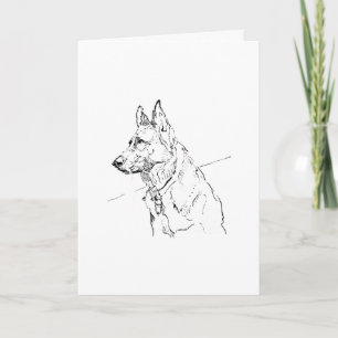 Dog Lover Gift, German Shepherd Card