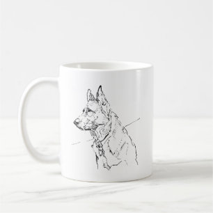 Dog Lover Gift, German Shepherd Coffee Mug