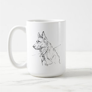 Dog Lover Gift, German Shepherd Coffee Mug
