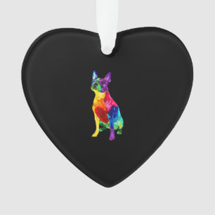 Dog Lover Gifts Boston Terrier Dog Colourful Bosto Ornament