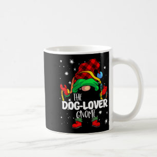 Dog Lover Gnome Red Buffalo Plaid Matching Family Coffee Mug