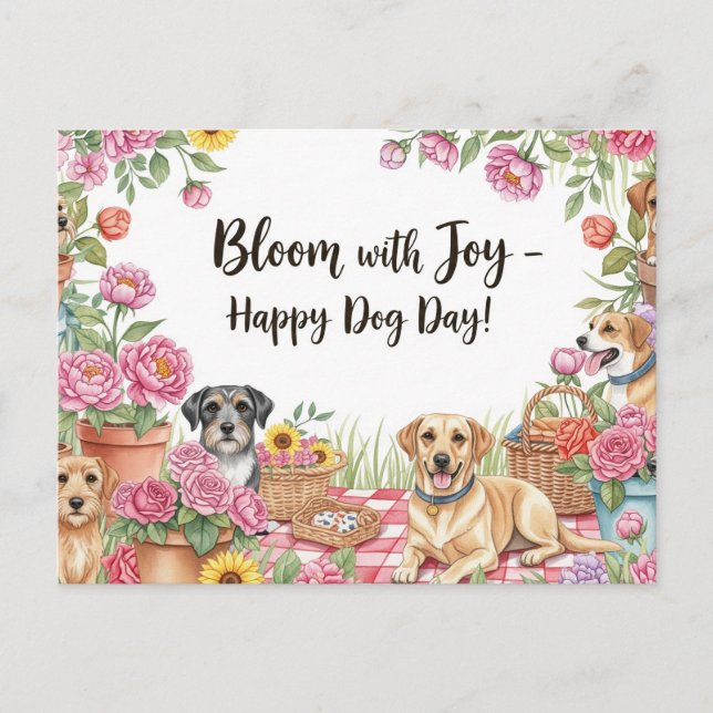Dog Lover Golden Retriever  Postcard (Front)