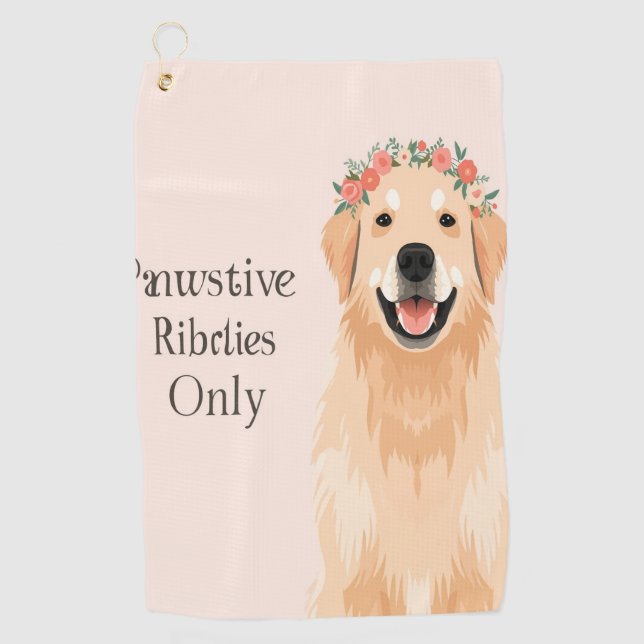 dog lover golf towel (Front)