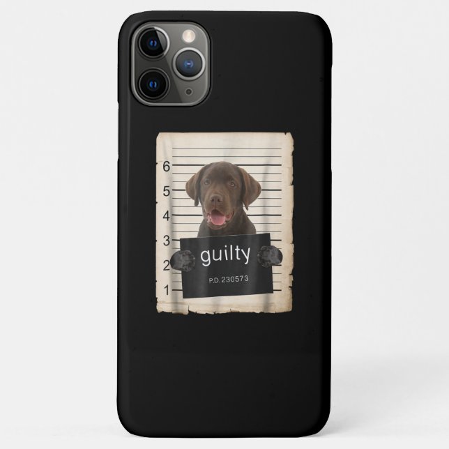 Dog Lover | Guilty Chocolate Labrador Bad Dog Case-Mate iPhone Case (Back)