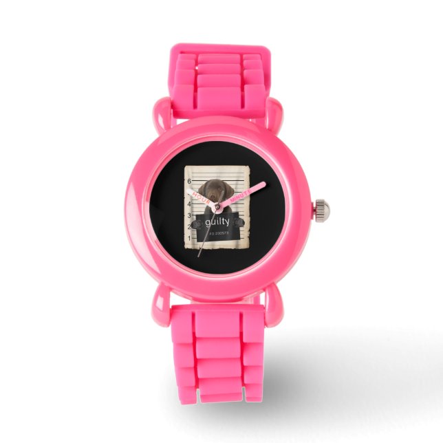 Dog Lover | Guilty Chocolate Labrador Bad Dog Watch (Front)