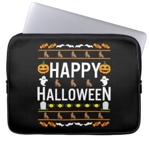 Dog Lover Happy Halloween Chocolate Labrador Laptop Sleeve