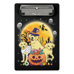 Dog Lover Happy Halloween Labrador Dog Mummy Mini Clipboard