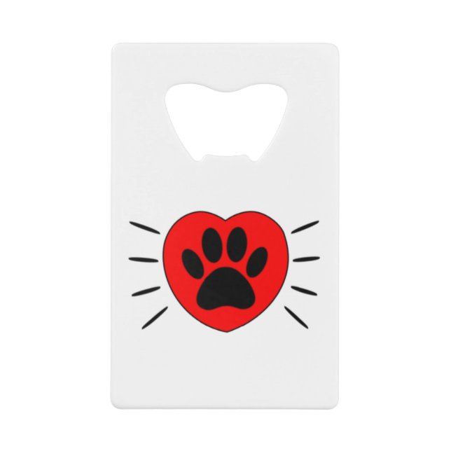 Dog Lover Heart And Paw Print (Front)