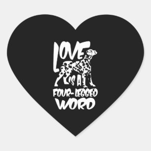 Dog Lover Heart Sticker