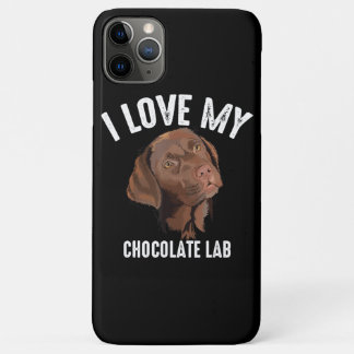 Dog Lover | I Love My Chocolate Lab iPhone 11 Pro Max Case